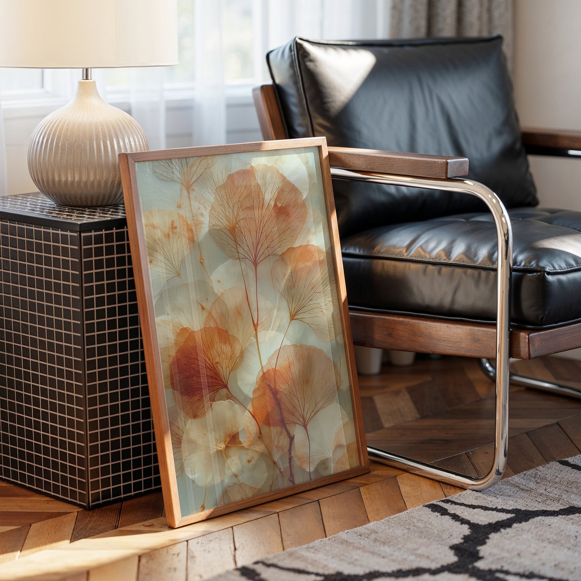 Copper Petals Dance In Light