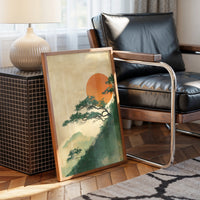 Pine Branches Reach For Rising Sun