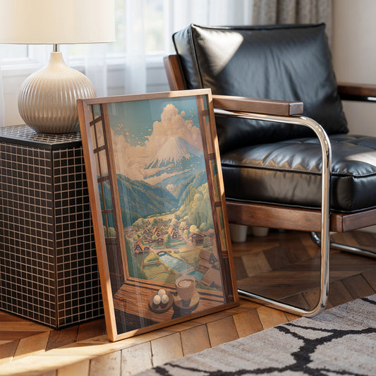 Morning Coffee Views Mount Fuji