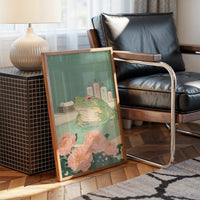 Frog Tales Among Peony Blooms