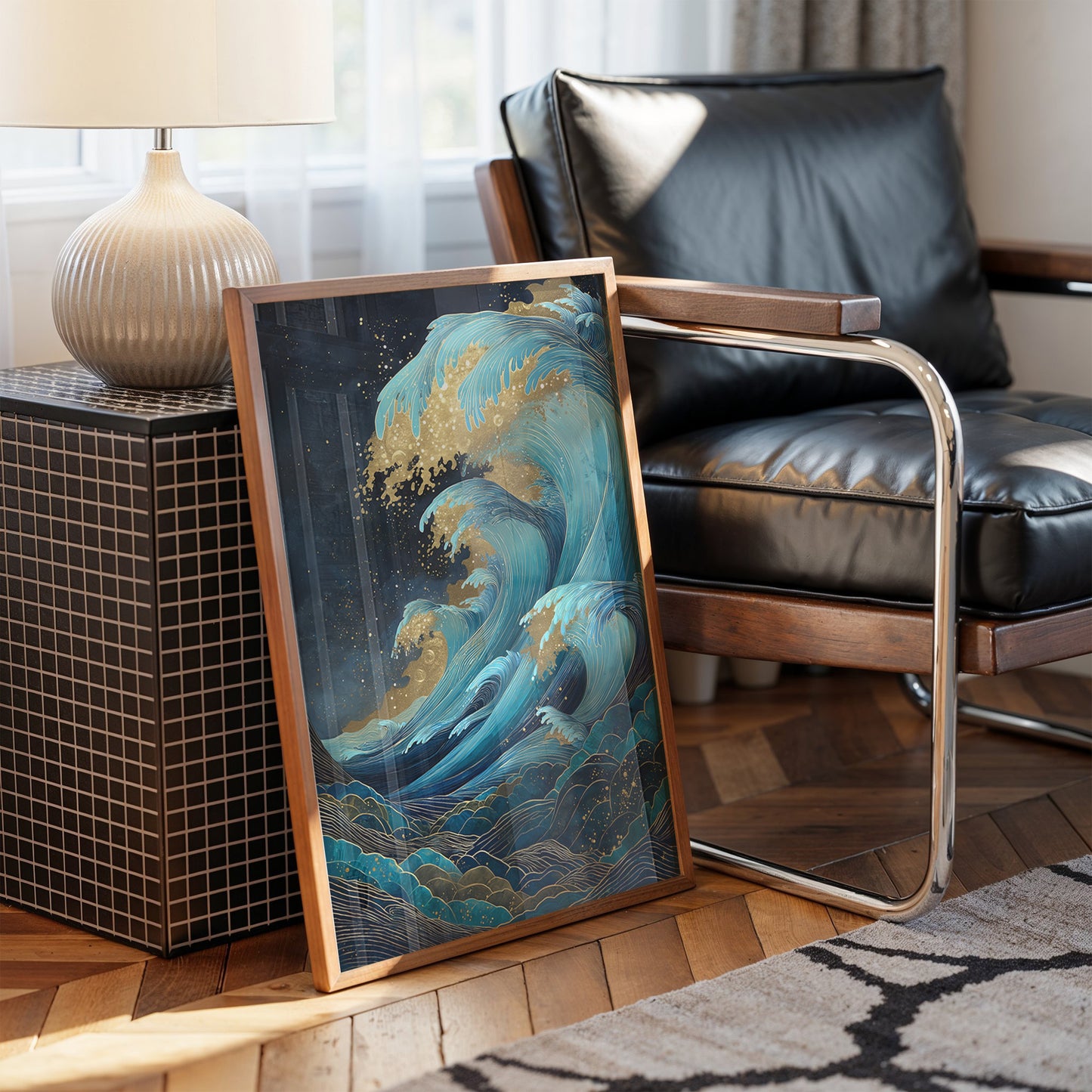 Ocean Waves Cast Golden Dreams