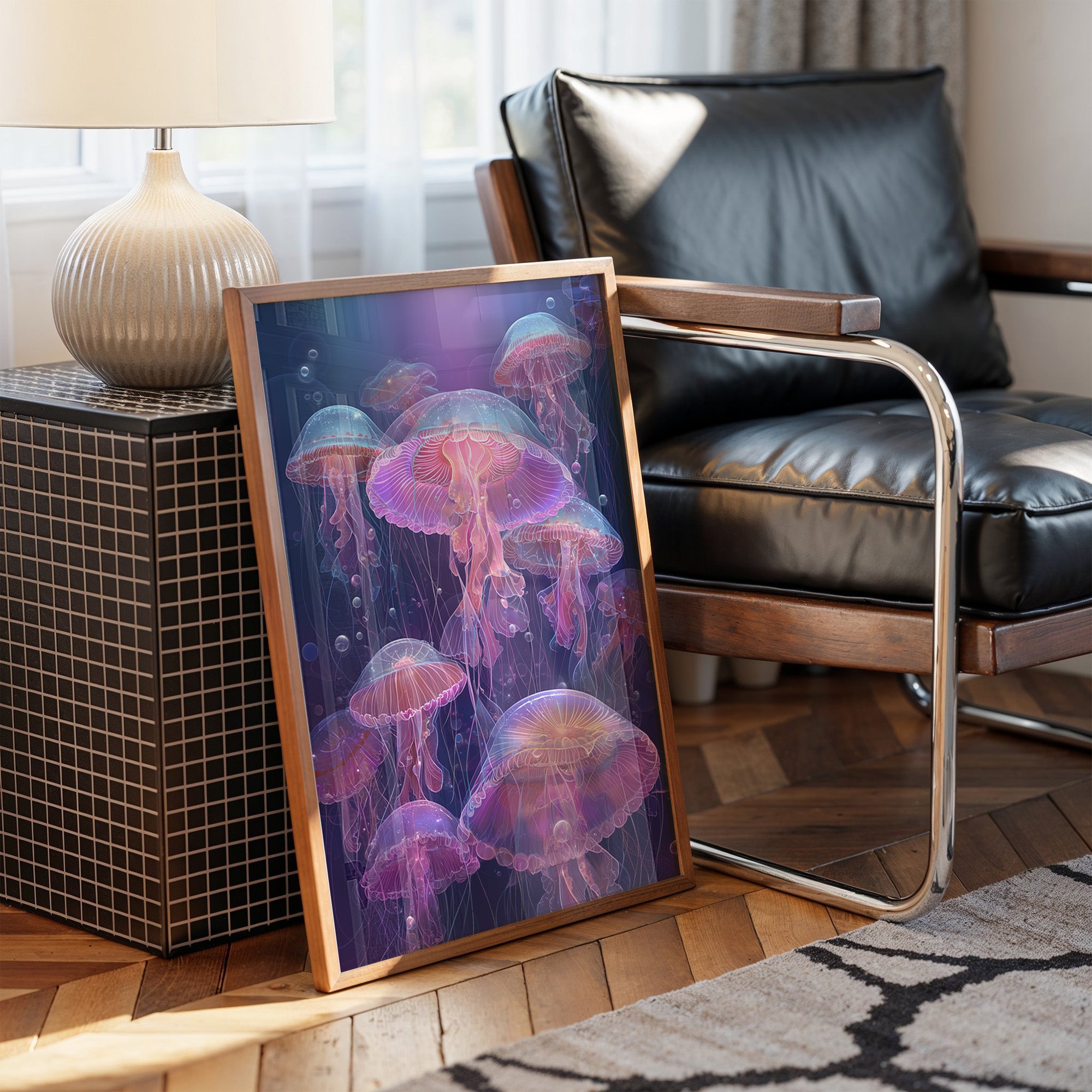 Deep Ocean Ballet In Neon Light