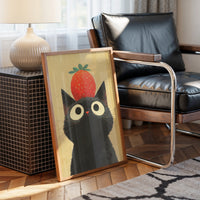 Black Cat Dreams Of Strawberry Days