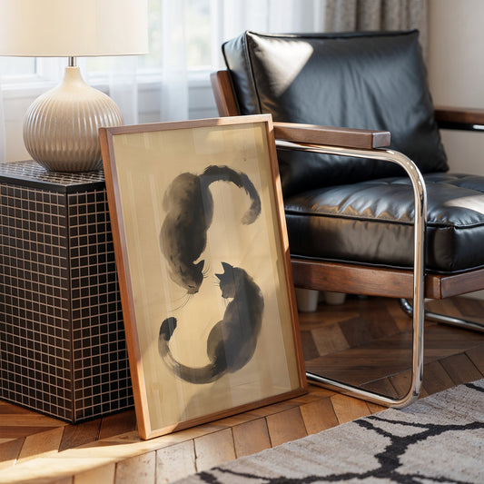 Feline Brushstrokes Share Quiet Secrets