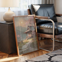 Cherry Blossoms Guard Ancient Temple Path