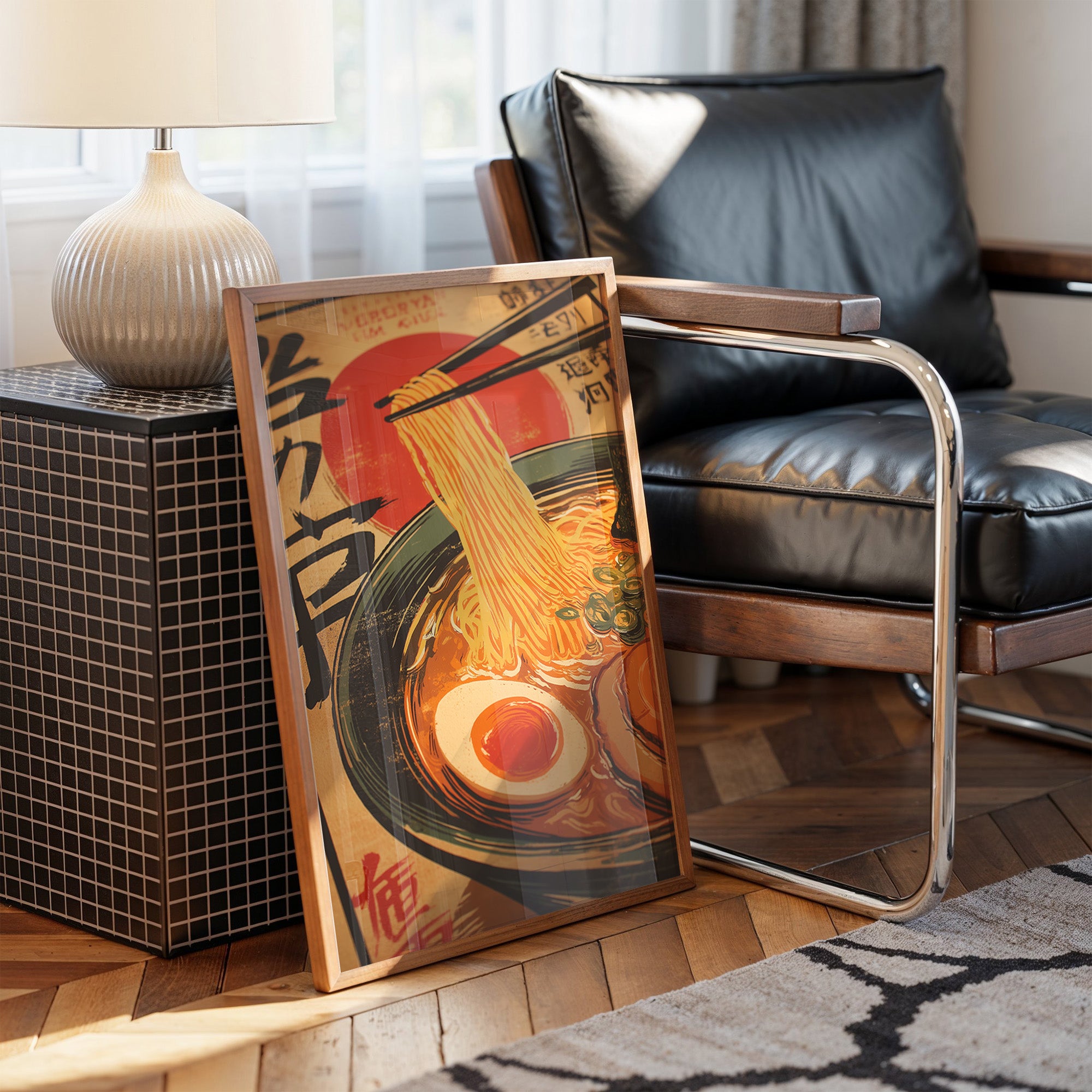 Golden Noodles Dance In Sunset Bowl