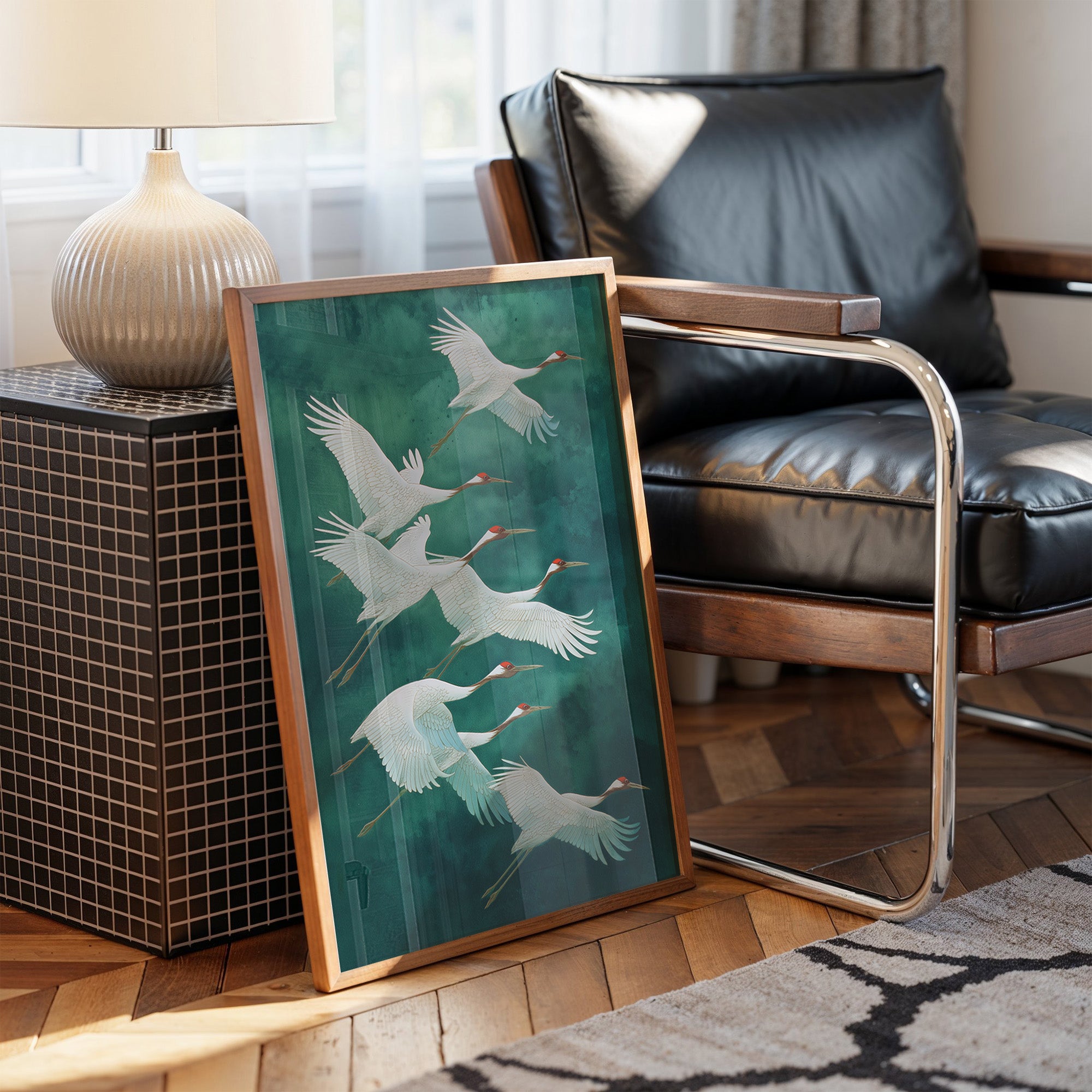 Flight Of White Wings At Dawn