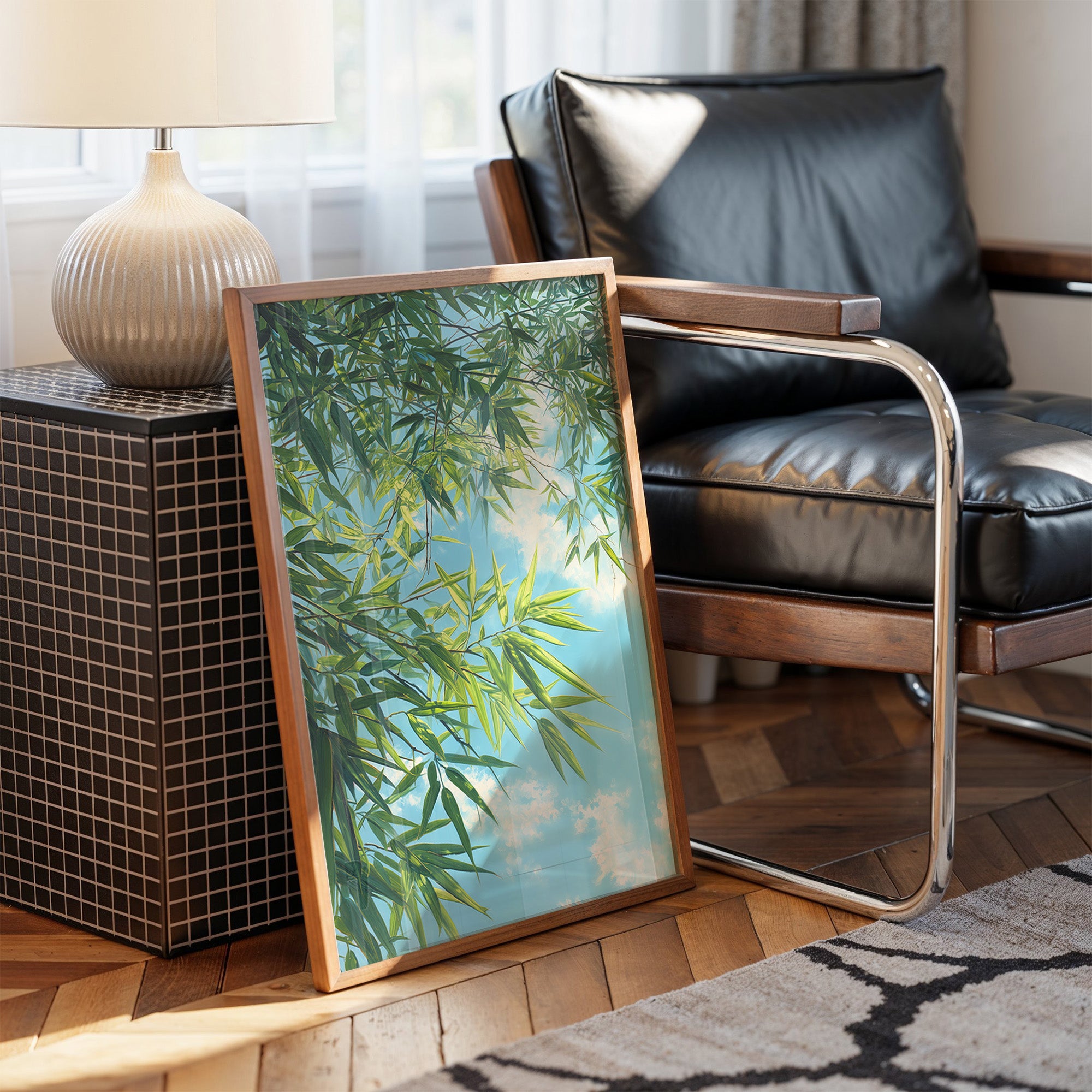 Bamboo Leaves Chase Summer Clouds