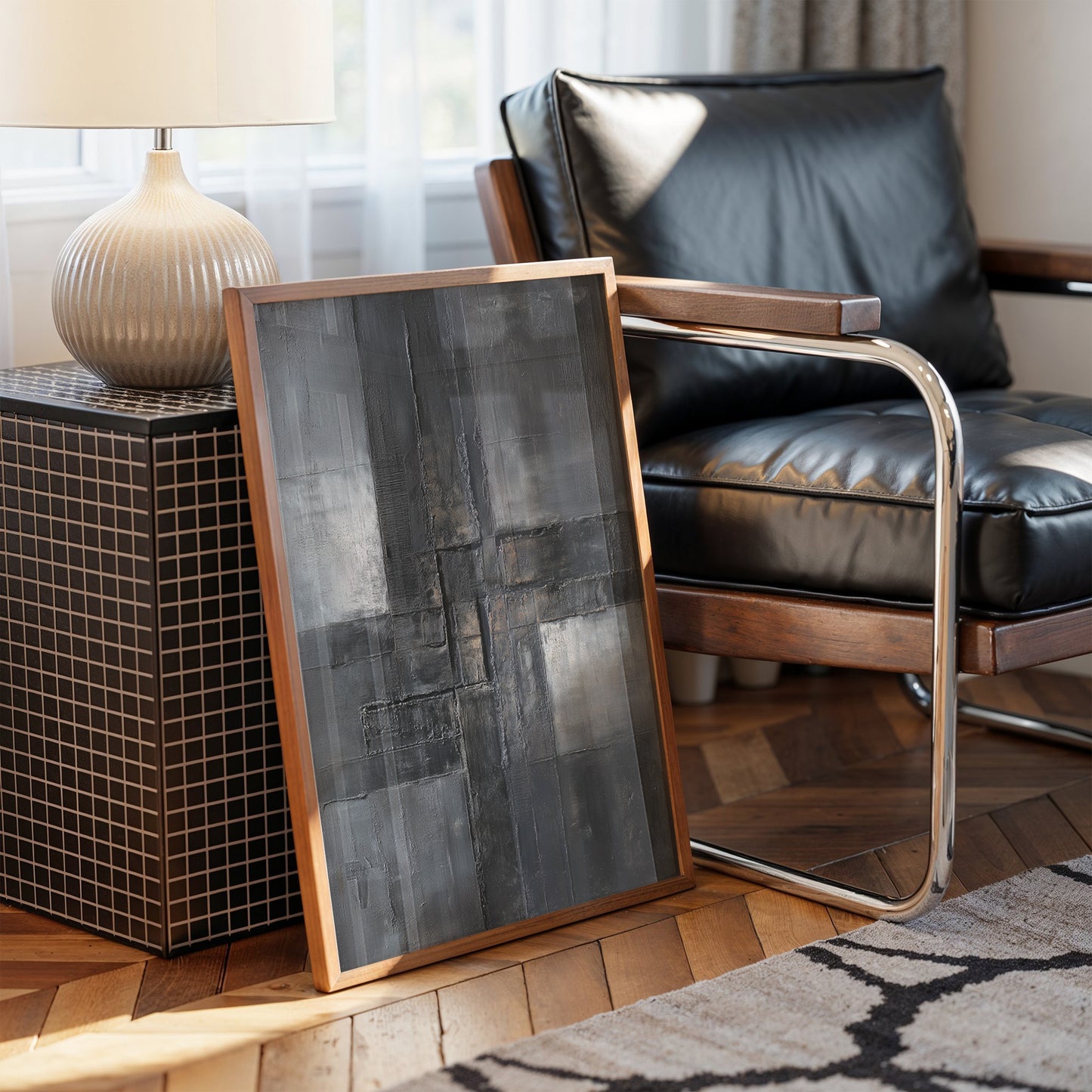 Concrete Poetry In Charcoal Light