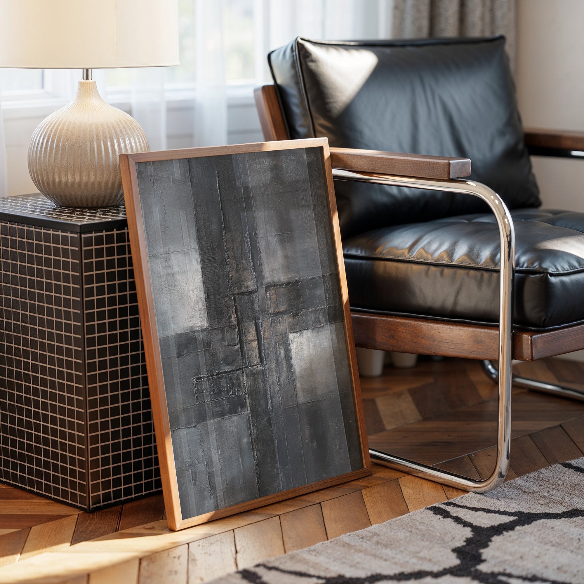 Concrete Poetry In Charcoal Light