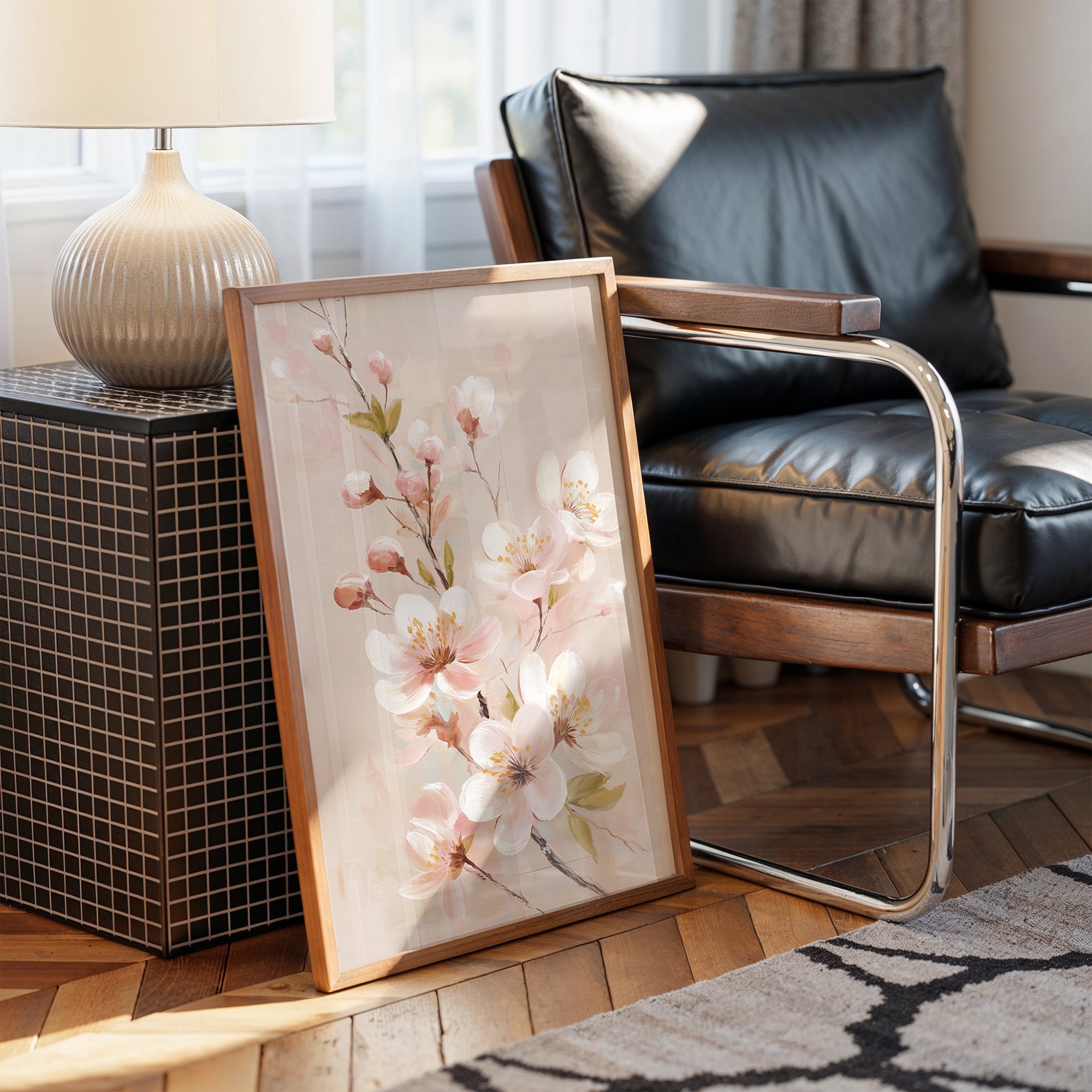 Cherry Blossoms Dance In Morning Light