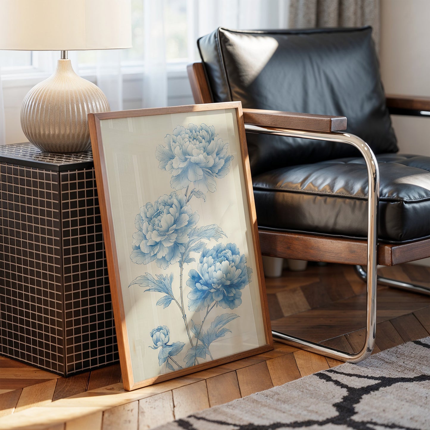 Blue Peonies Dance In Morning Light