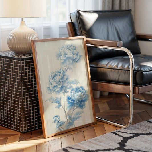 Blue Peonies Dance In Morning Light