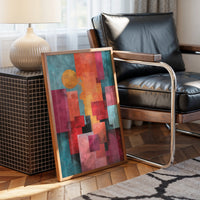 Golden Sun Through City Blocks