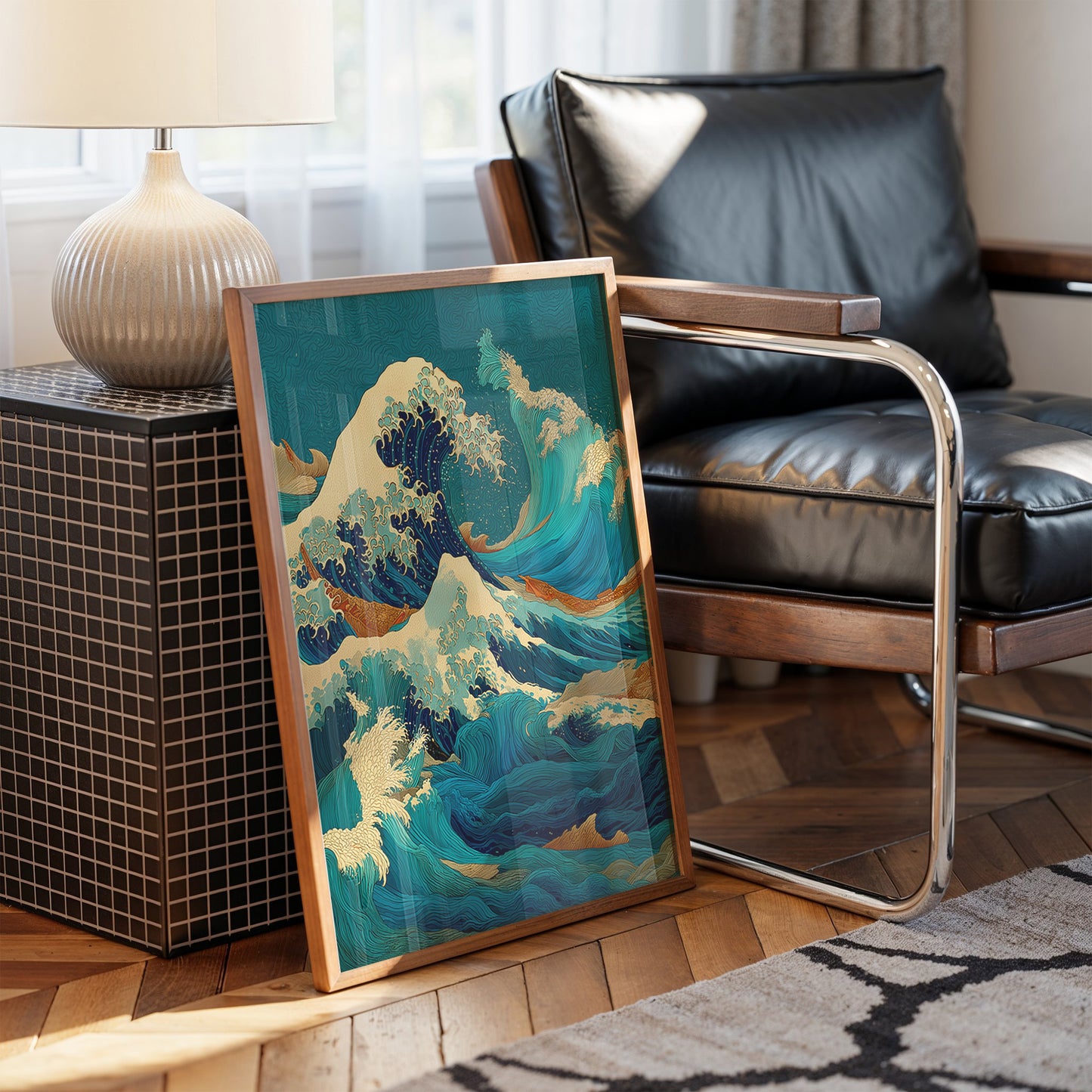 Ocean Swirls Dance With Golden Light