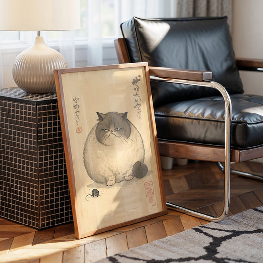 Grumpy Cat Meets Playful Mouse