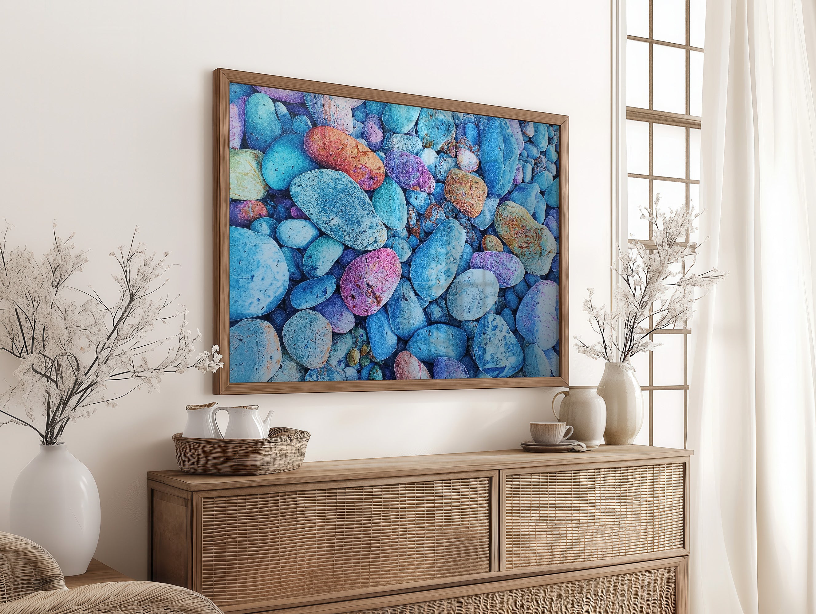 River Stones Paint Summer's Memory