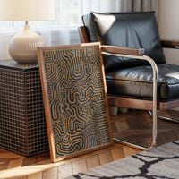 Labyrinth Lines Dance In Bronze Light