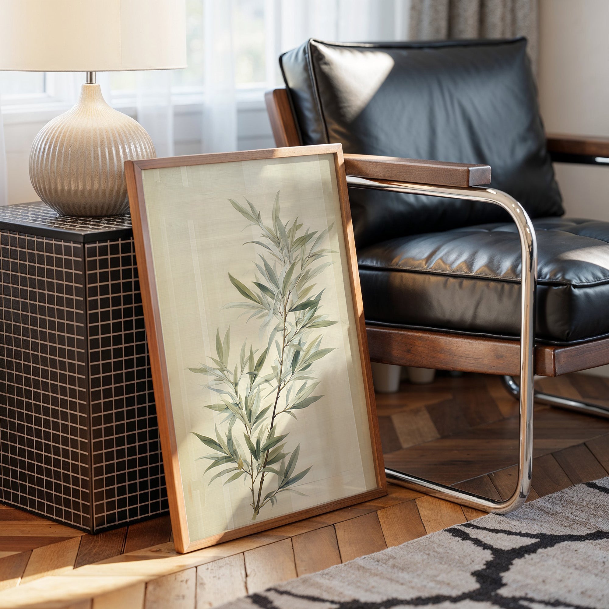 Bamboo Leaves Dance In Morning Light