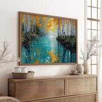Birch Trees Mirror Autumn's Song