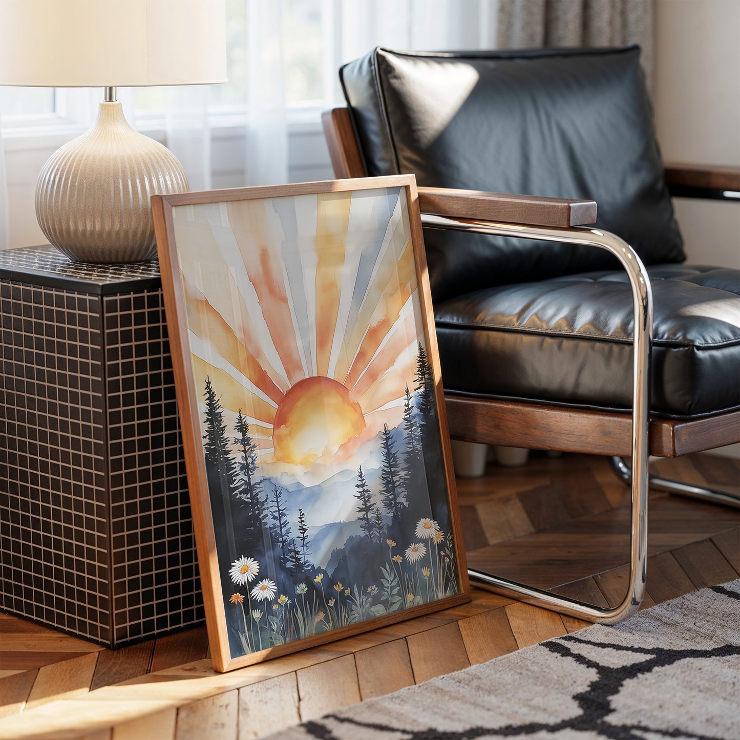 Daisies Dance At Mountain Dawn