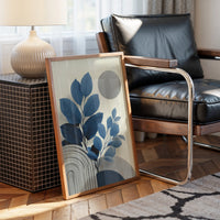 Blue Leaves Dance With Silver Moons