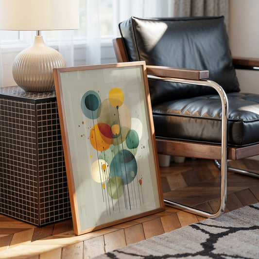 Floating Circles Dance In Light