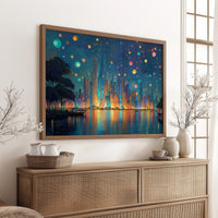 Lanterns Rise Above City Dreams