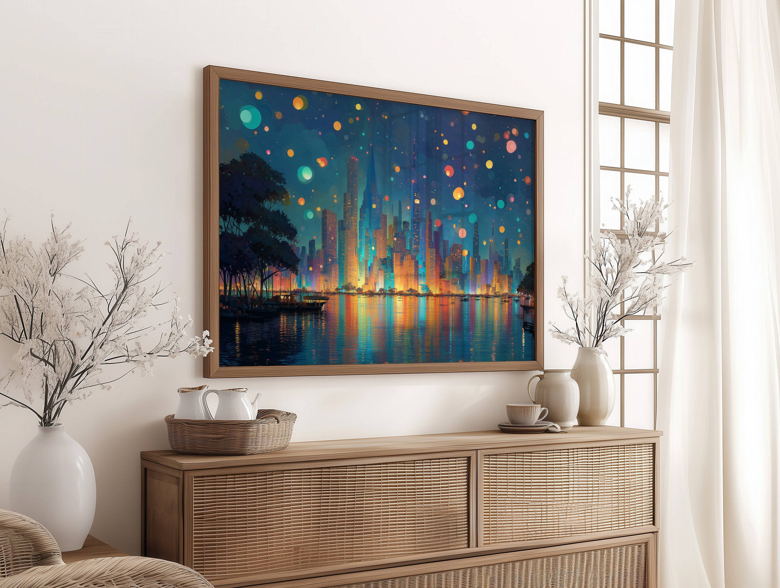 Lanterns Rise Above City Dreams