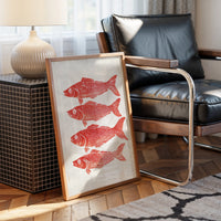 Red Fish Dance In Morning Light