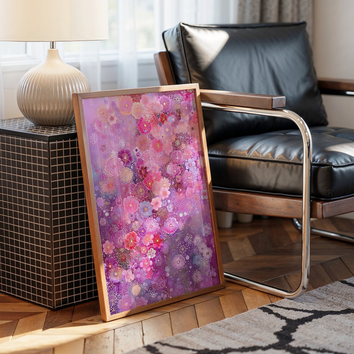 Cherry Blossoms Dance Through Purple Dreams