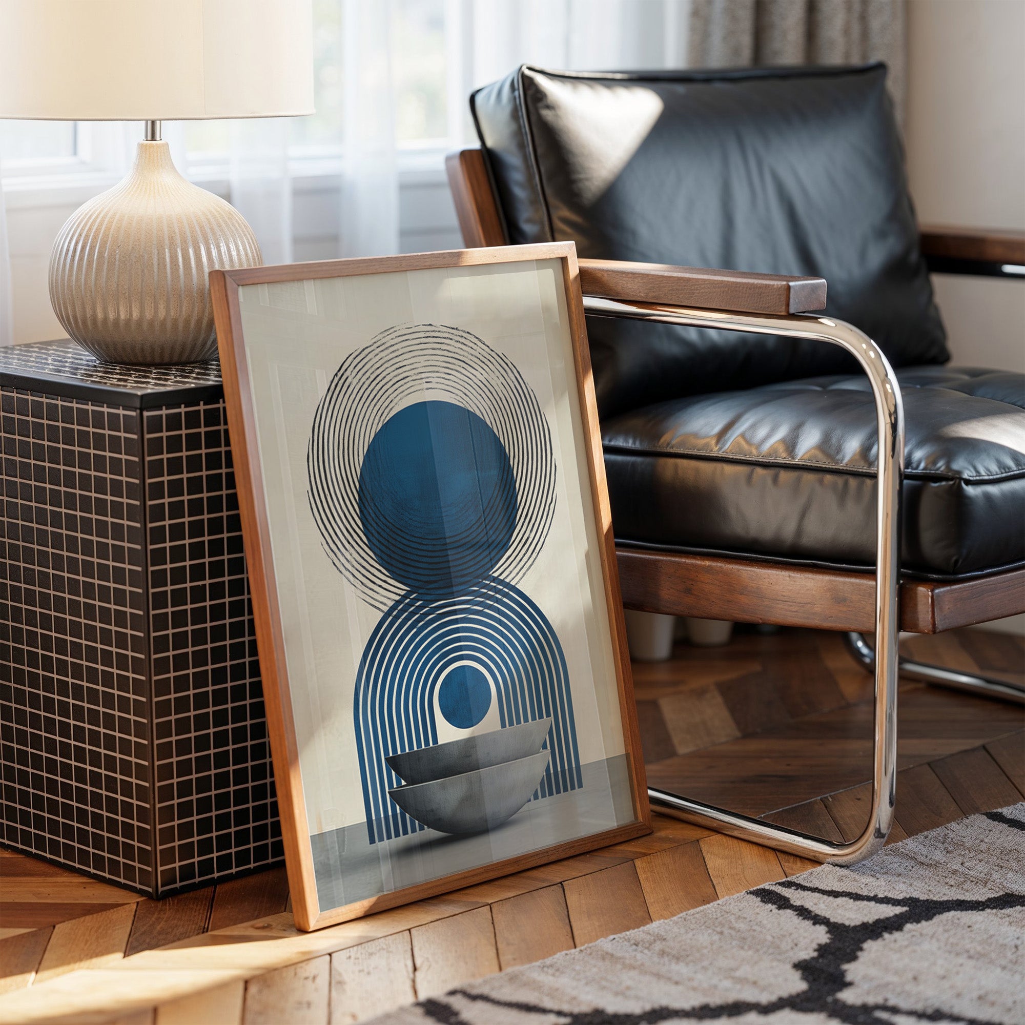 Blue Circles Dance In Morning Light