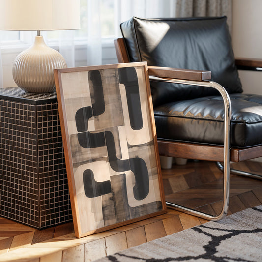 Modern Paths Cross In Neutral Light