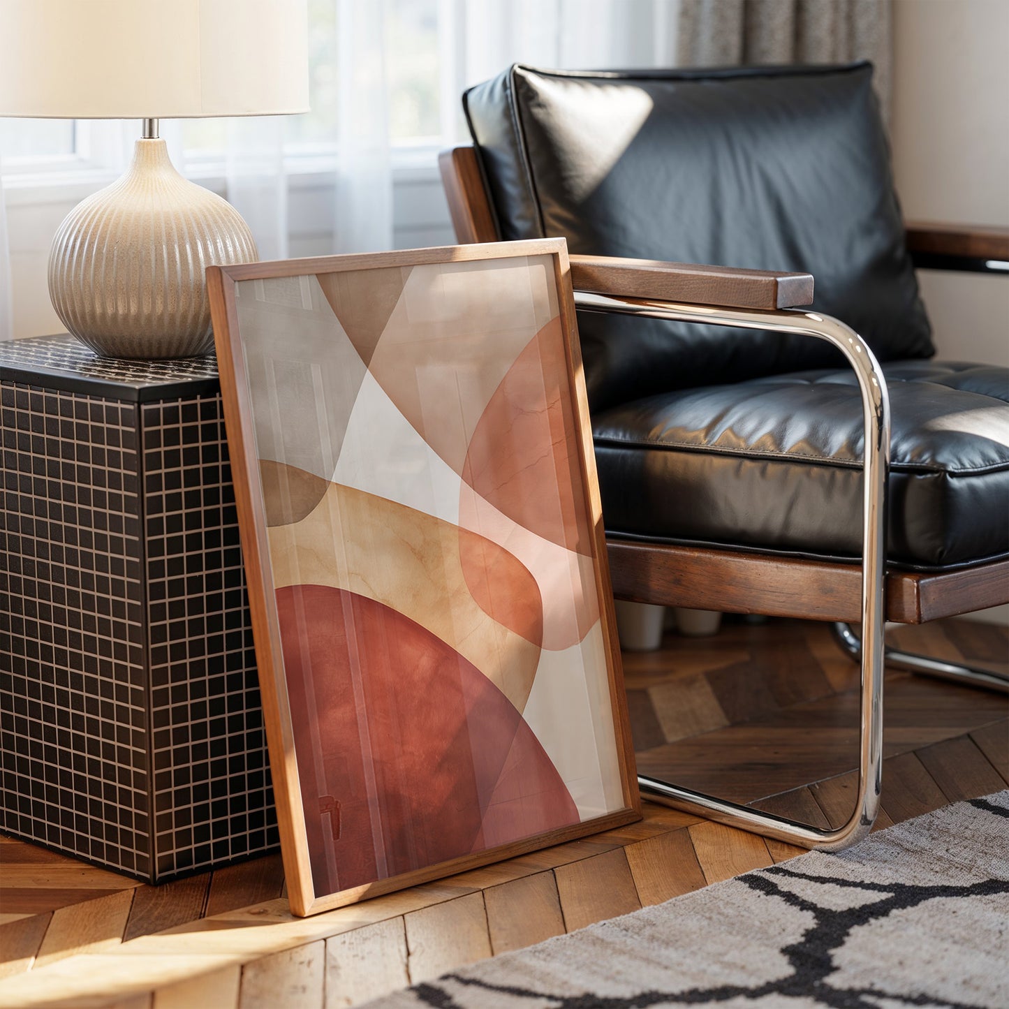 Terracotta Curves Meet City Light