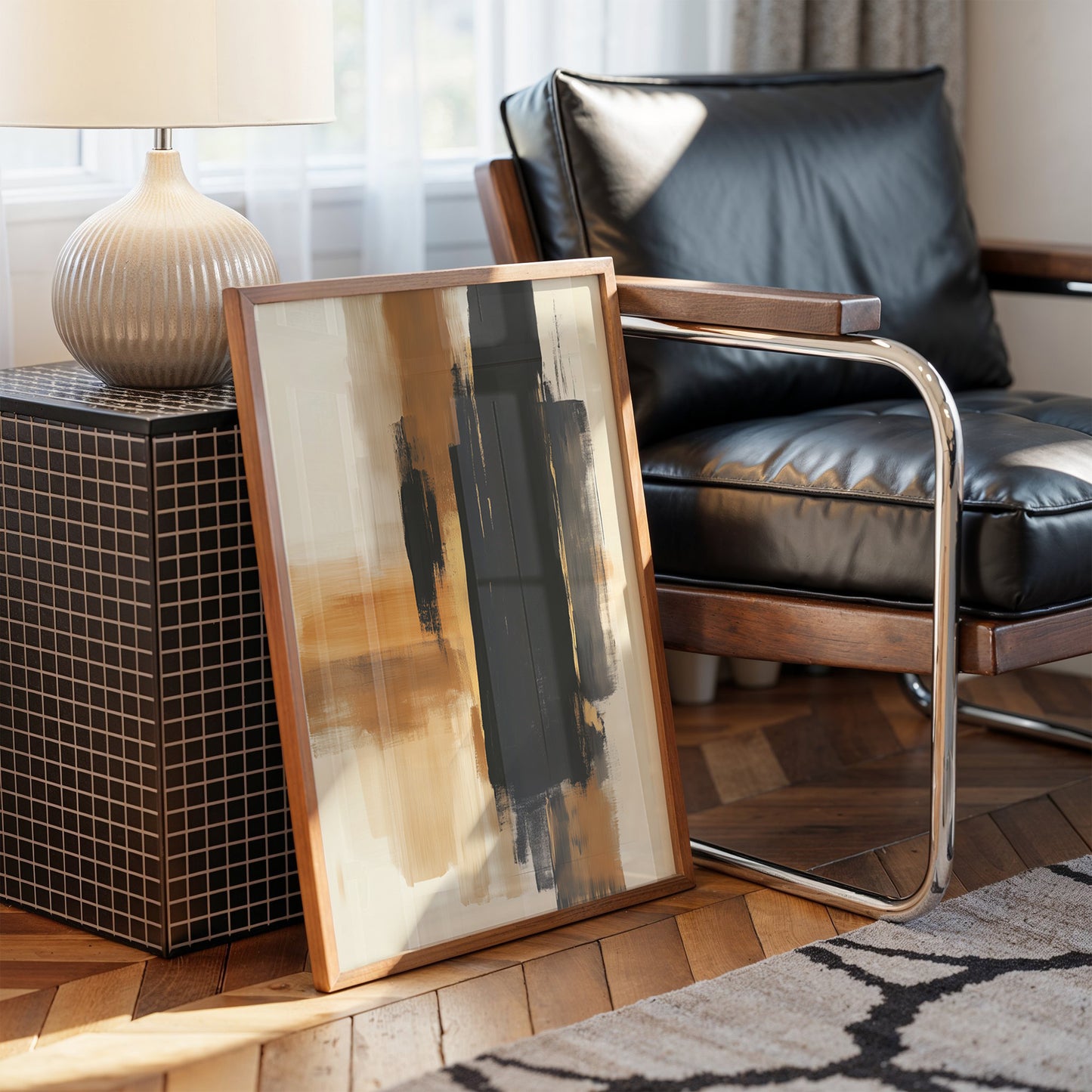 Brushstrokes Dance In Golden Light