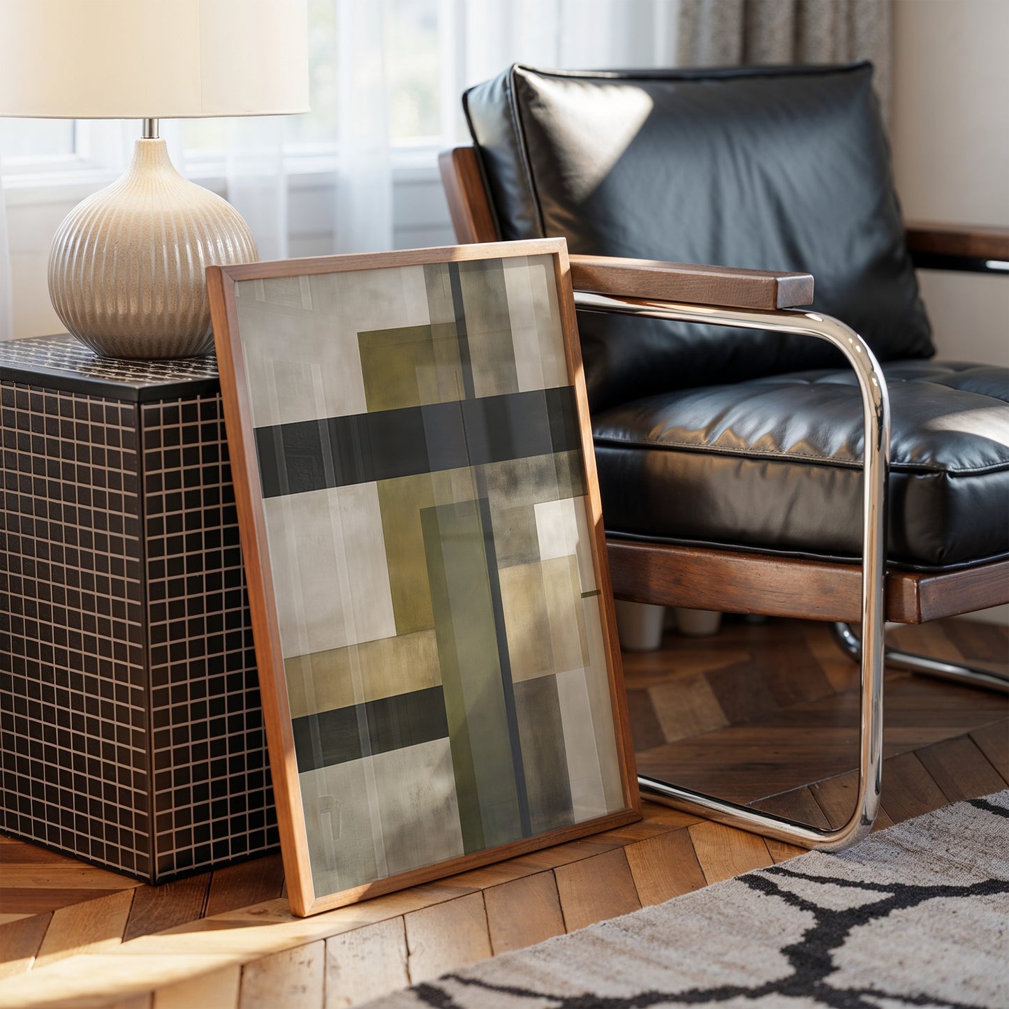 Olive Angles Meet Urban Comfort