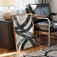 Bold Curves Dance In Monochrome