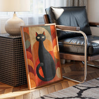 Autumn Cat Dances With Circles