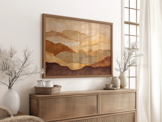 Mountains Flow Like Honey Light