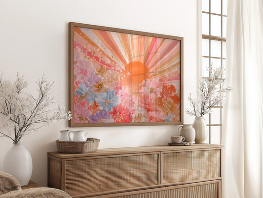 Morning Glory Blossoms Chase Sunbeams