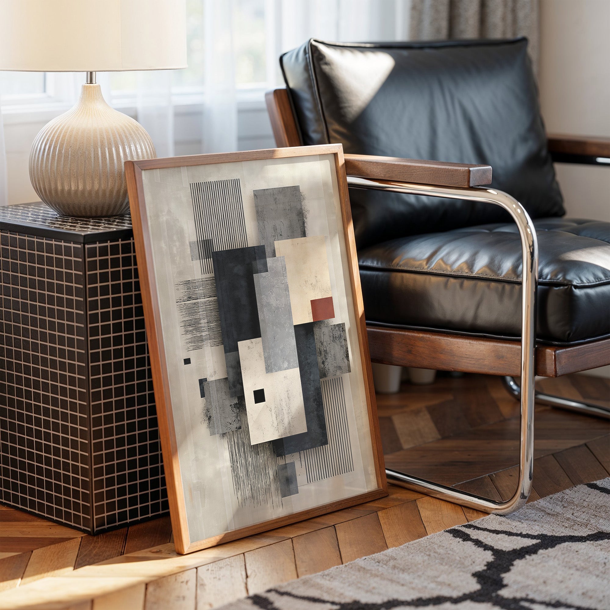 Concrete Poetry In Geometric Balance