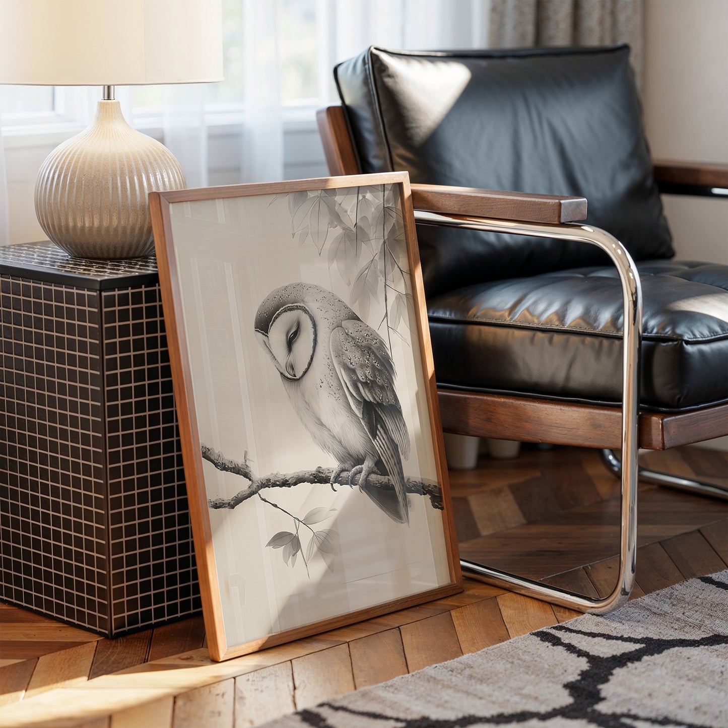 Twilight Perch In Gentle Gray