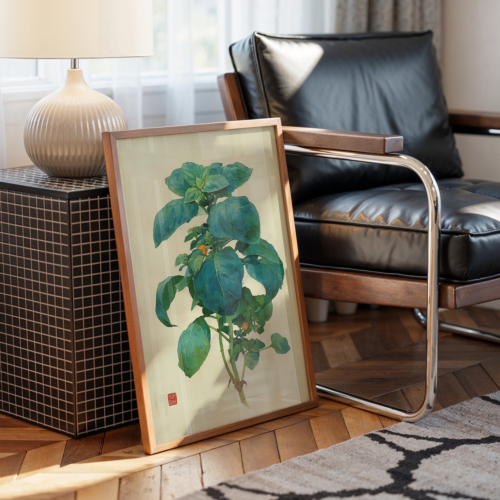 Basil Leaves Dance In Morning Light