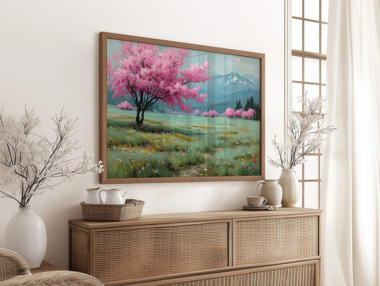 Cherry Blossoms Paint Mountain Stories