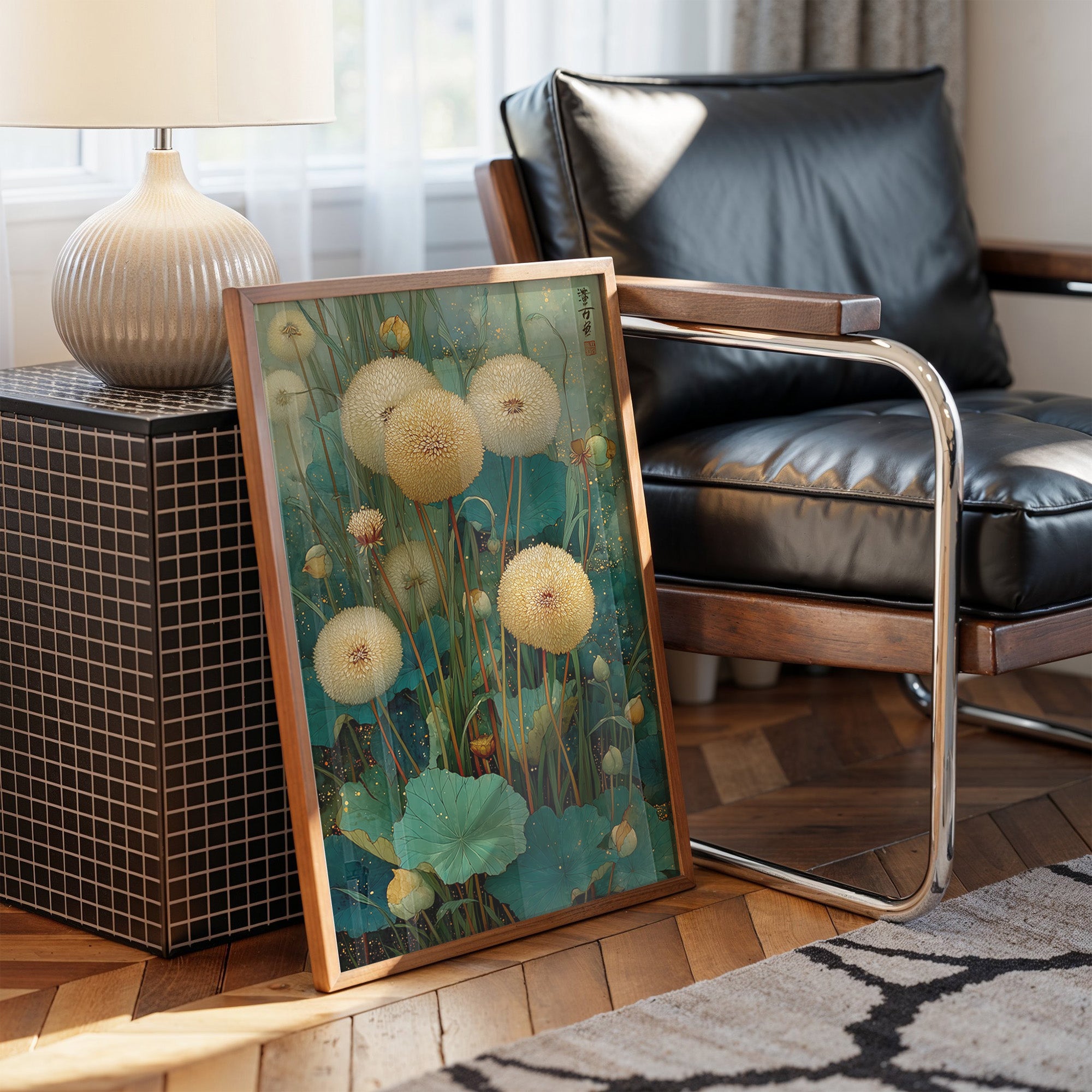 Dandelions Dance In Jade Waters