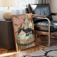 Sake Bath Under Cherry Blossoms