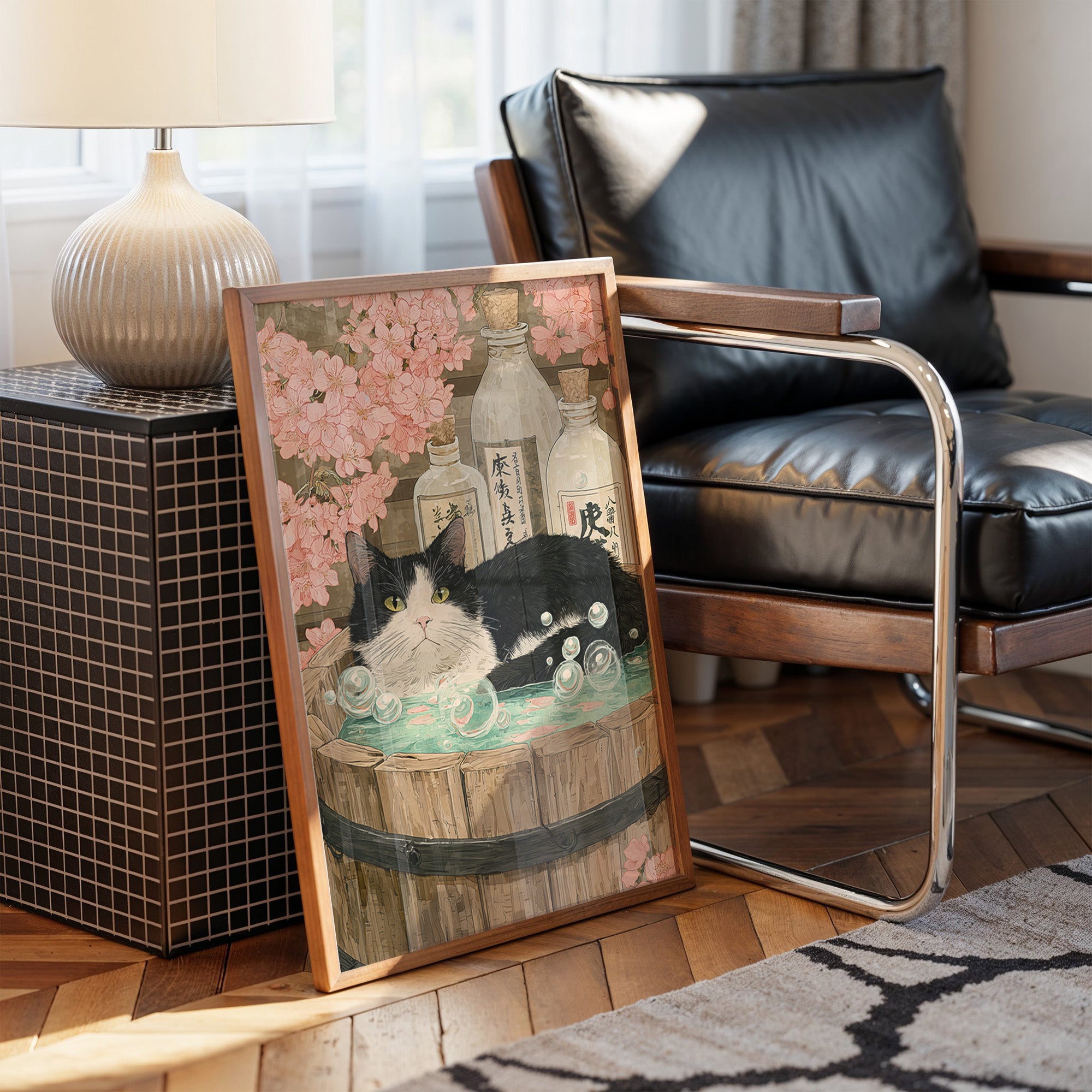 Sake Bath Under Cherry Blossoms