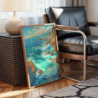 Coastal Cliffs Meet Turquoise Tides