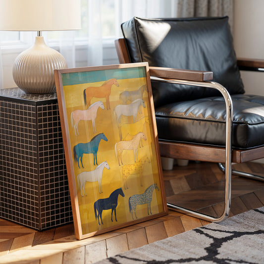 Wild Horses Meet The Golden Hour