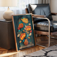 Golden Poppies In Midnight Alcove